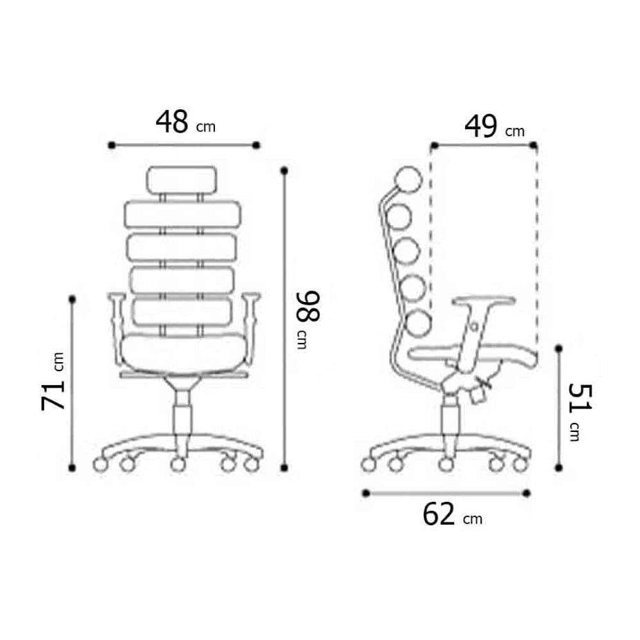 مشخصات صندلی اپراتوری آفو مدل F2019