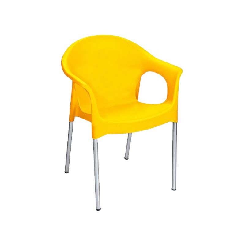 صندلی پایه فلزی دسته دار