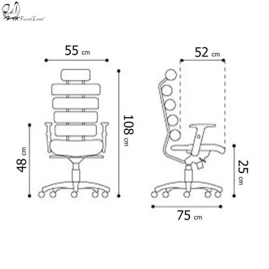 مشخصات صندلی کارشناسی آفو مدل B2010