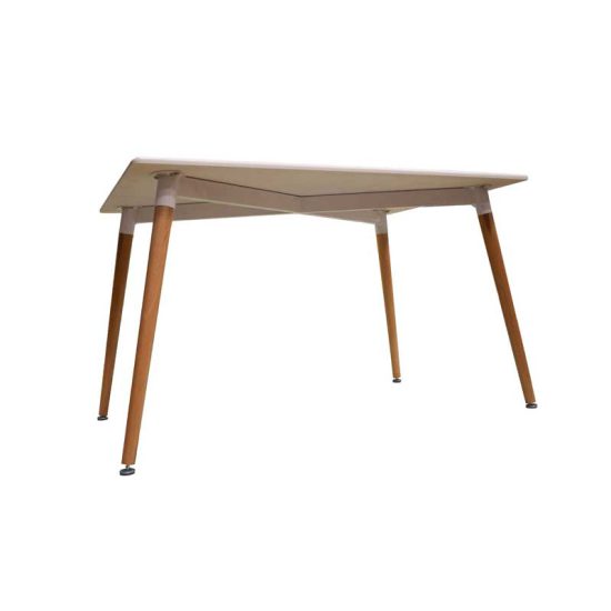 میز پایه چوبی مستطیلی ماهور
