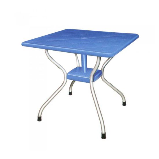 میز مربع پایه فلزی