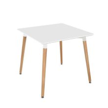 میز پایه چوبی مربع  نگین مدل WS-80