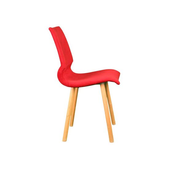 صندلی رستورانی پایه چوبی ساده مدل رونی استیل هامون