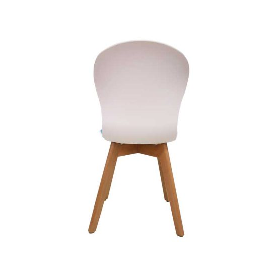 صندلی رستورانی پایه چوبی نیمه تشک ماهور