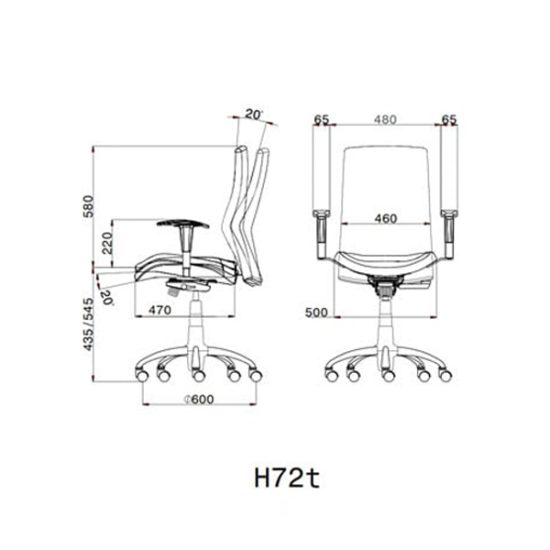 قیمت صندلی کارشناسی لیو مدل H72t