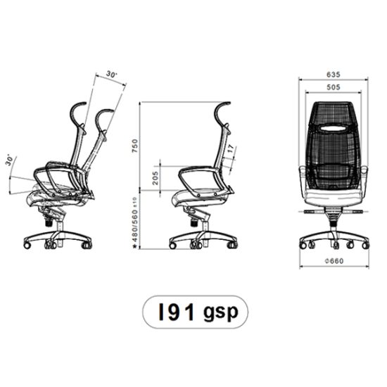 قیمت صندلی مدیریتی لیو مدل I91gsp