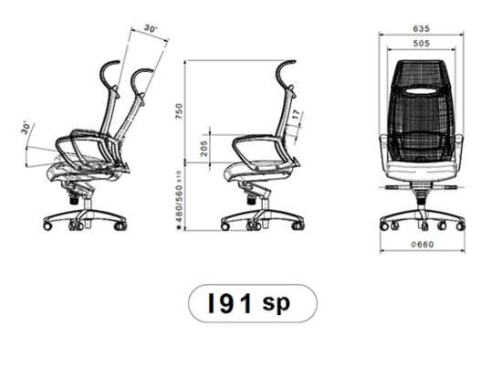 ارزان قیمت صندلی مدیریتی لیو مدل I91sp