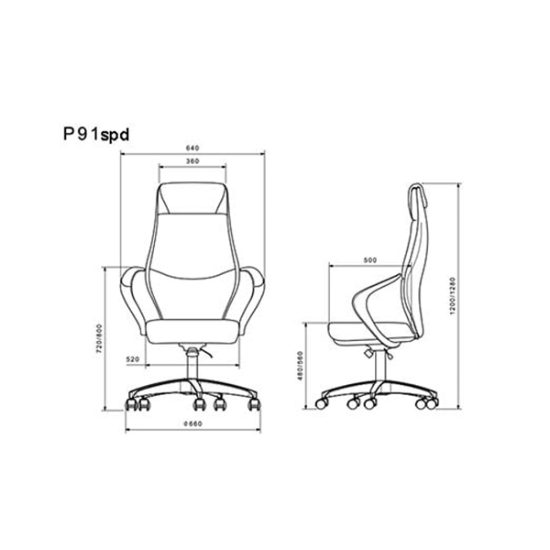 قیمت صندلی مدیریتی لیو مدل P91spd