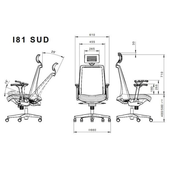قیمت ارزان صندلی کارشناسی لیو مدل I81sud