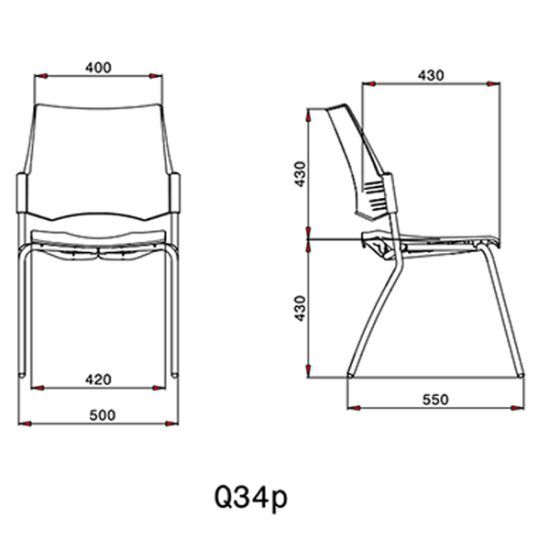 ارزان صندلی چهارپایه لیو مدل Q34p