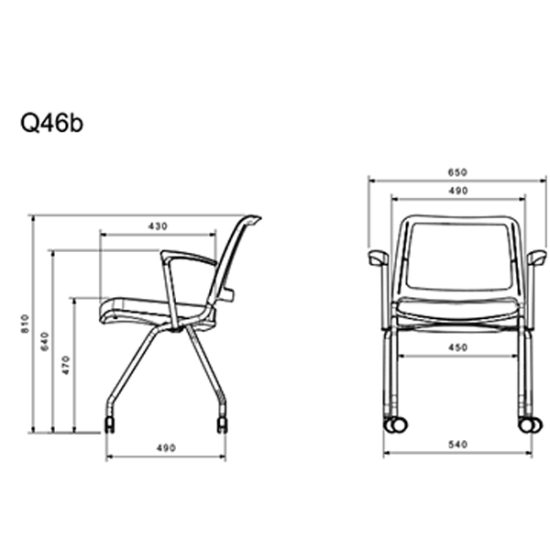 ارزان صندلی چهار پایه لیو مدل Q46b