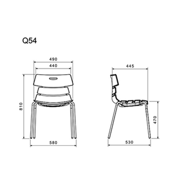 ارزان صندلی چهار پایه لیو مدل Q54