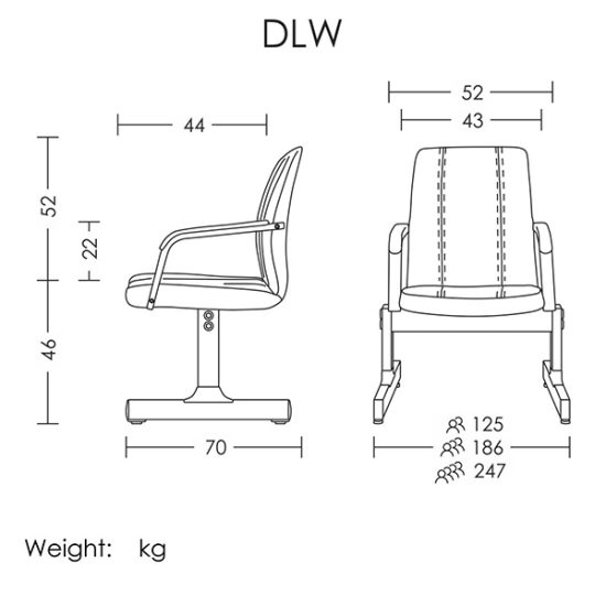 قیمت صندلی انتظار مدل DLW آرتمن