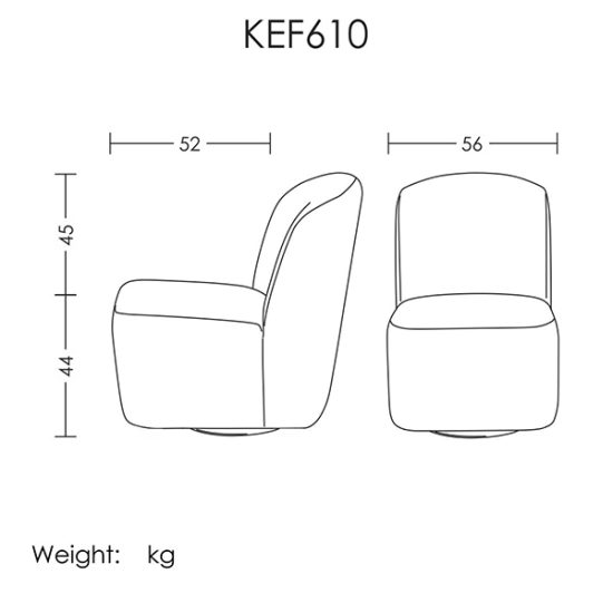 خرید مبل تک نفر مدل KEF610 آرتمن