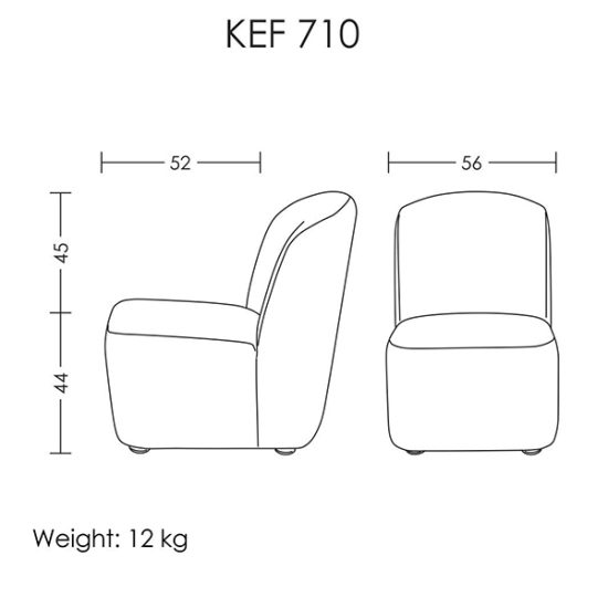 قیمت مبل تک نفر مدل KEF710 آرتمن