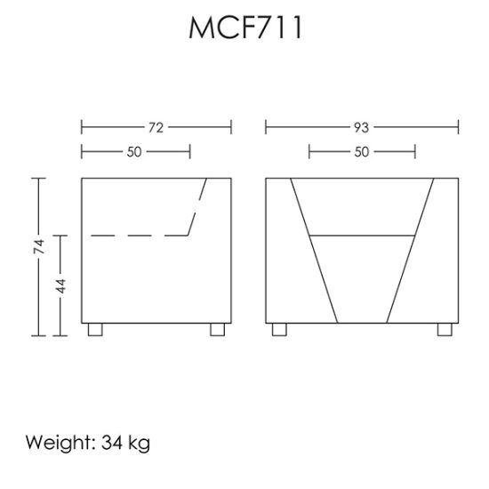 قیمت مبل تک نفر مدل MCF711 آرتمن