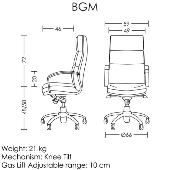 قیمت صندلی مدیریتی مدل BGM آرتمن