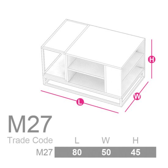 خرید میز جلومبلی دکورانو مدل M27