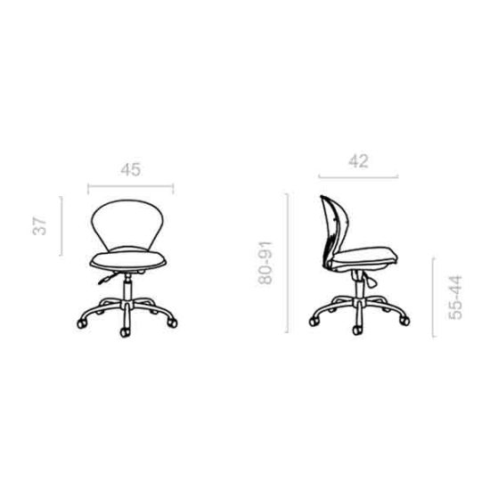 خرید صندلی کارمندی داتیس مدل ER425X