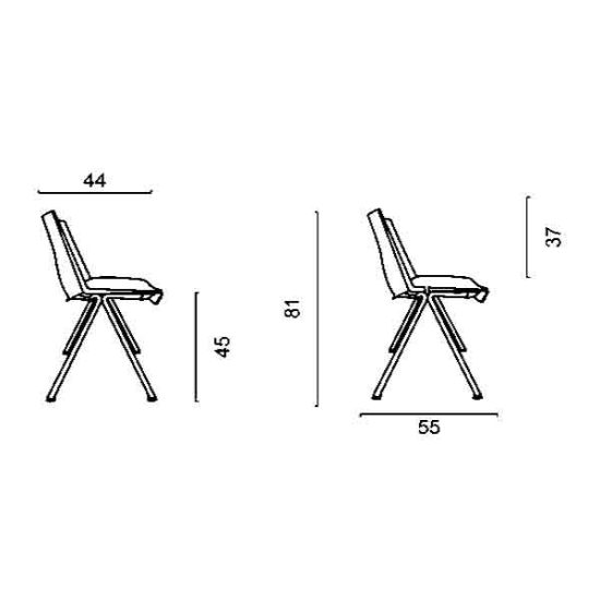 خرید صندلی چهارپایه داتیس مدل SP360X