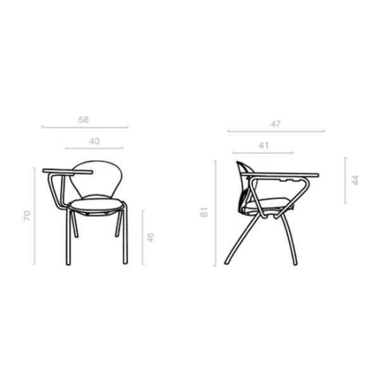 خرید صندلی چهارپایه داتیس مدل TR425