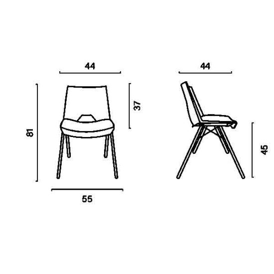 خرید صندلی چهارپایه داتیس مدل SP365XC